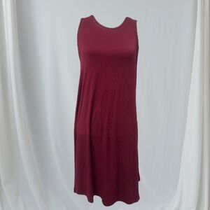 FANFARE designer maroon sustainable GAMEDAY/leisure dress women’s size LARGE